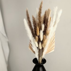 Palm And Mini Pampas Bunch-